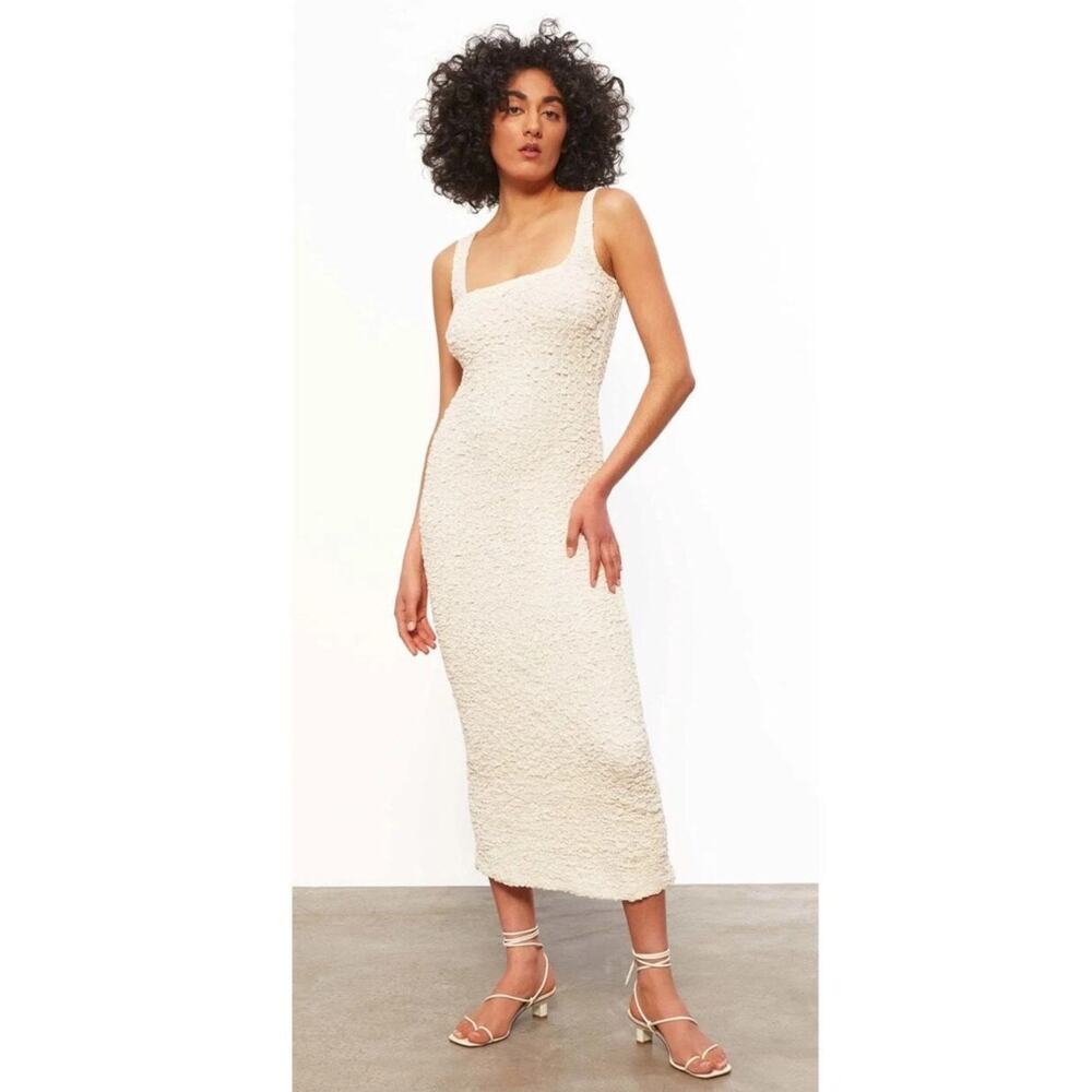 NWT Mara Hoffman Sloan Textured Sleeveless Column Midi-Dress Size XL